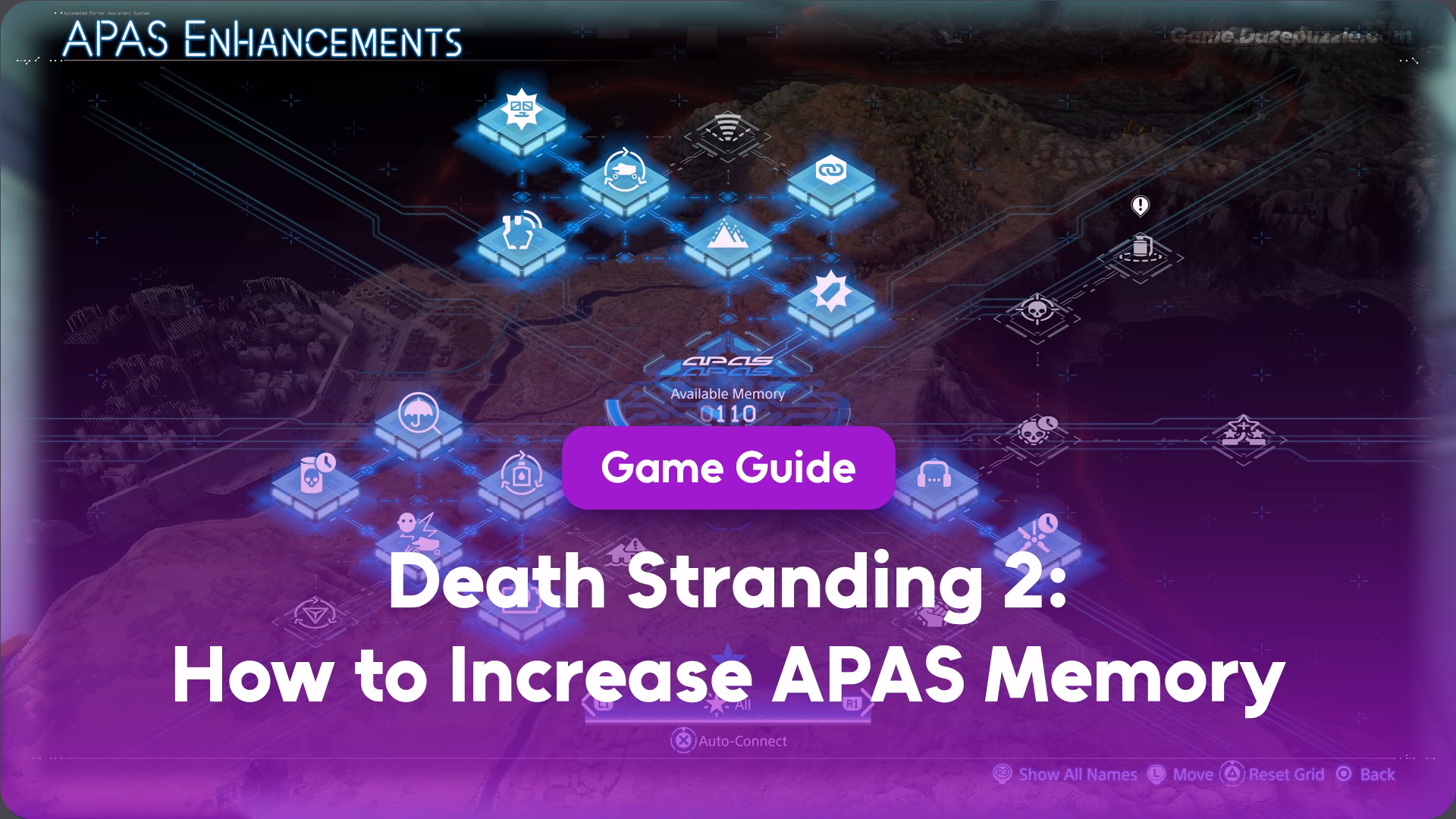 How to Increase APAS Memory