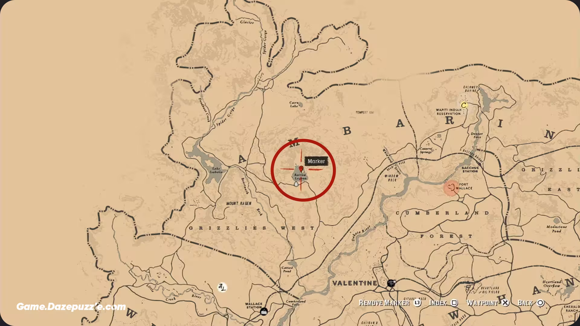 Barrow Lagoon Location RDR2