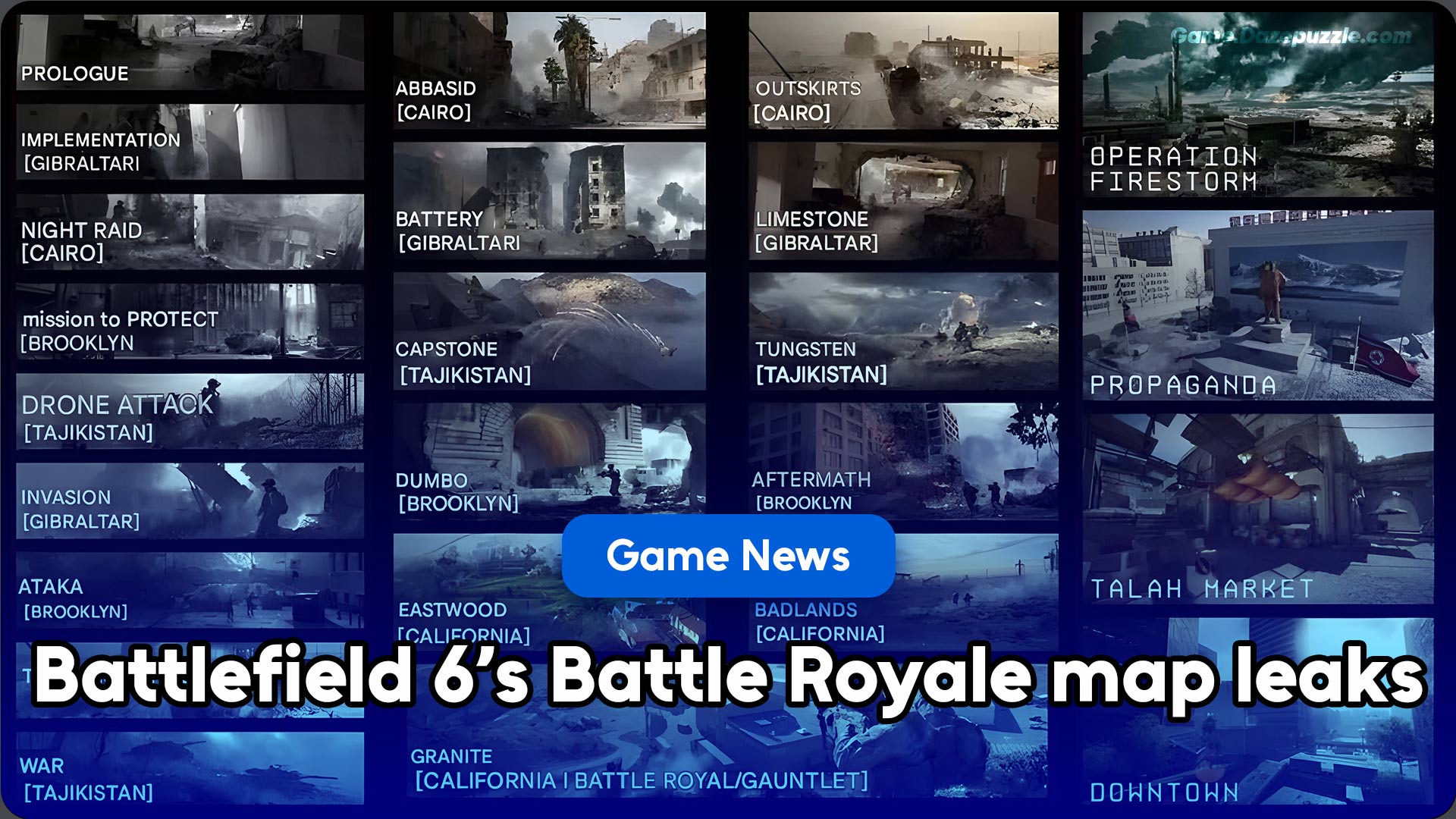 Battlefield 6 Maps Leaked