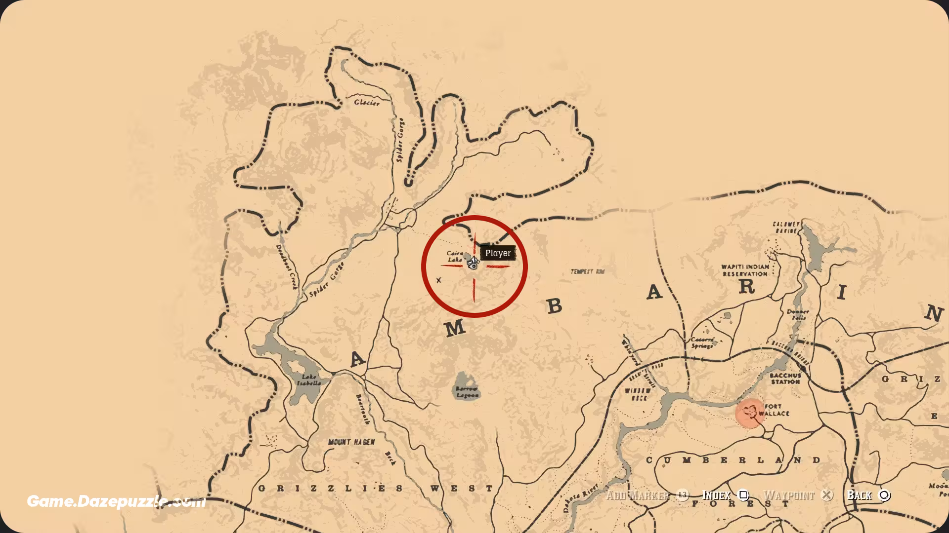 Cairn Lake Location RDR2
