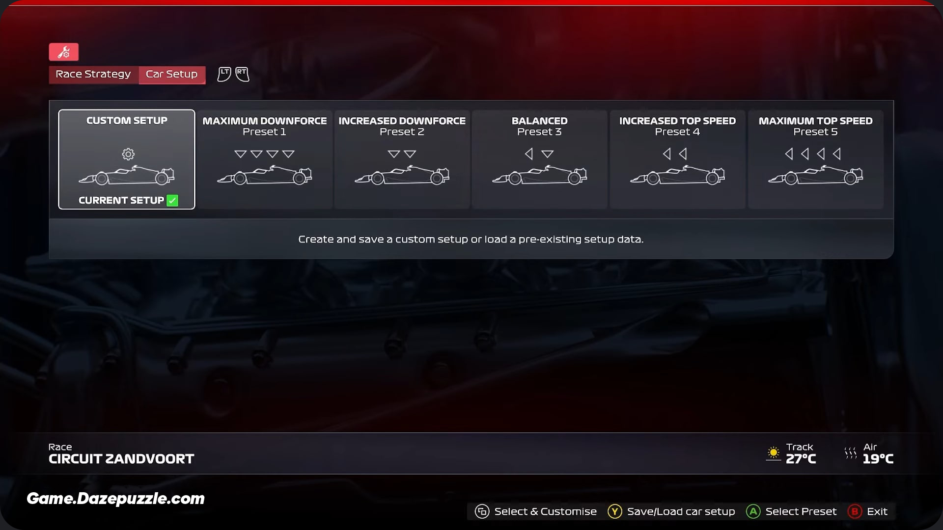 Car Setup in F1 25