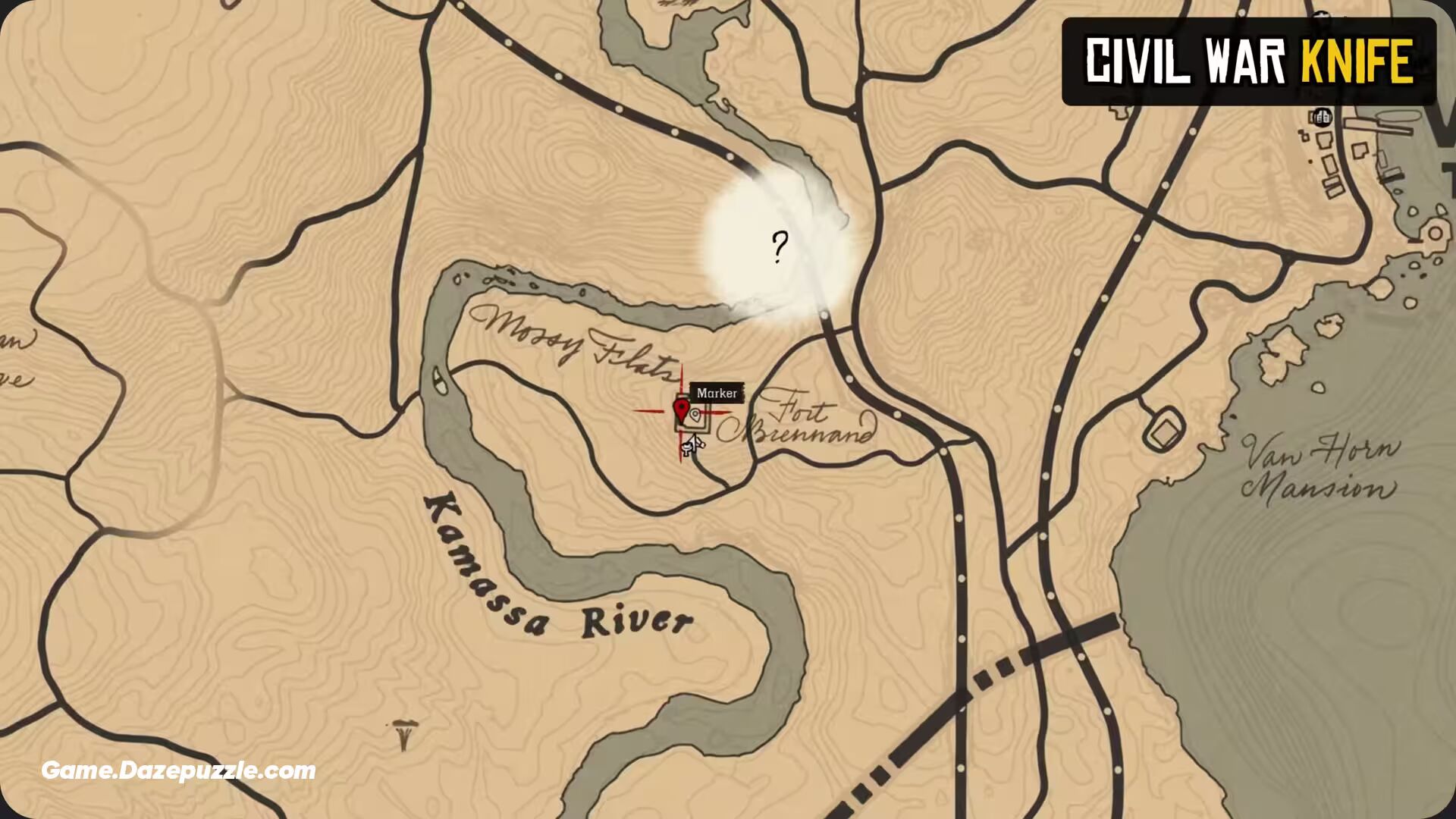 Civil War Knife Location