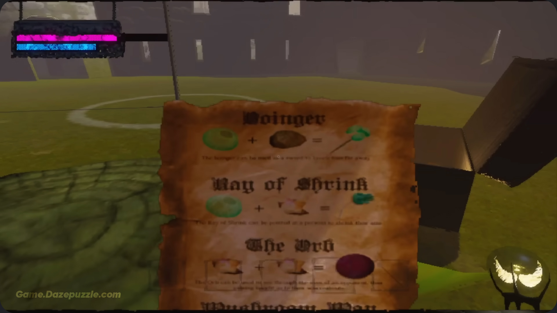 Crafting Recipes in Mage Arena