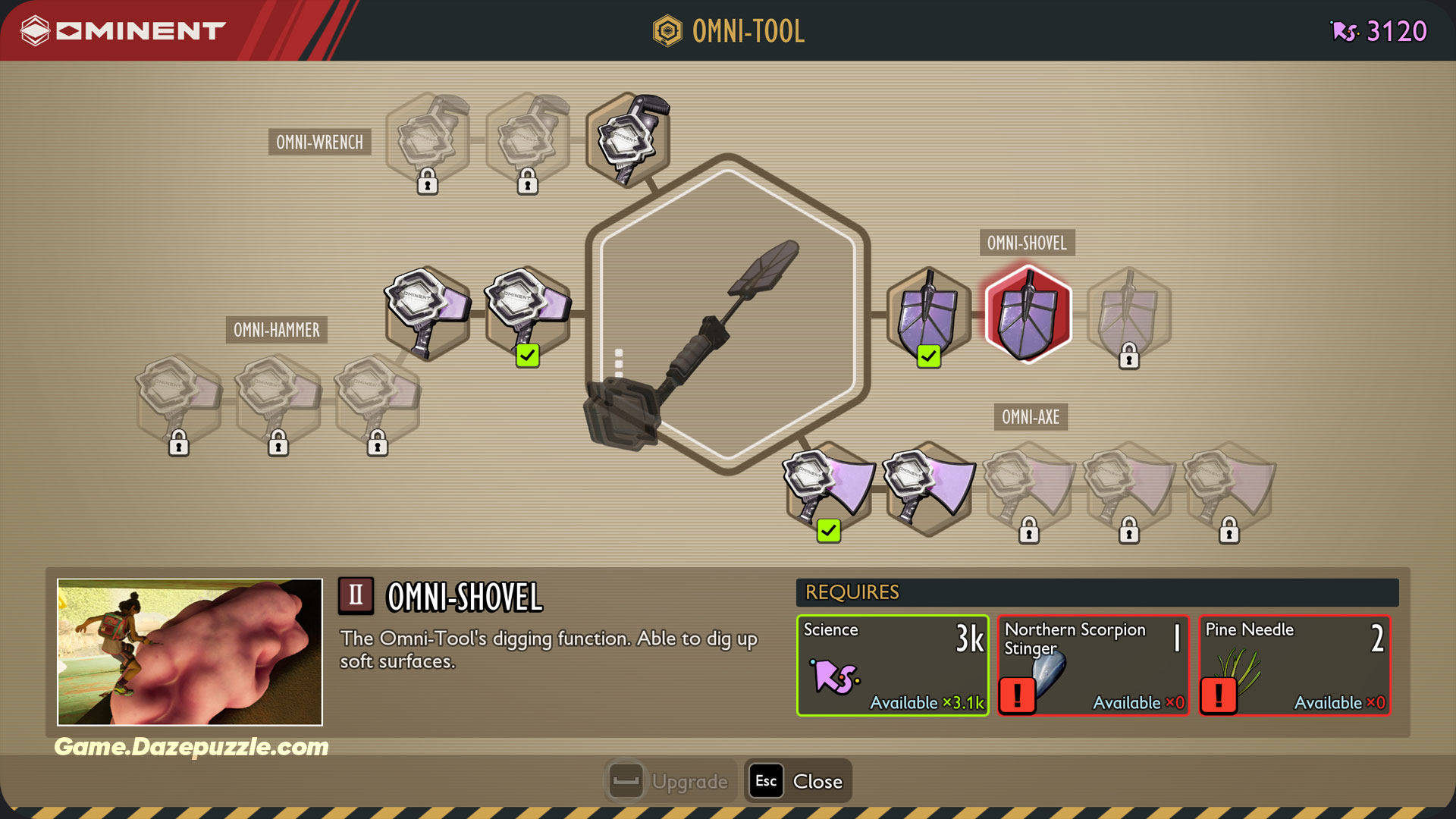 Grounded 2 omni tools