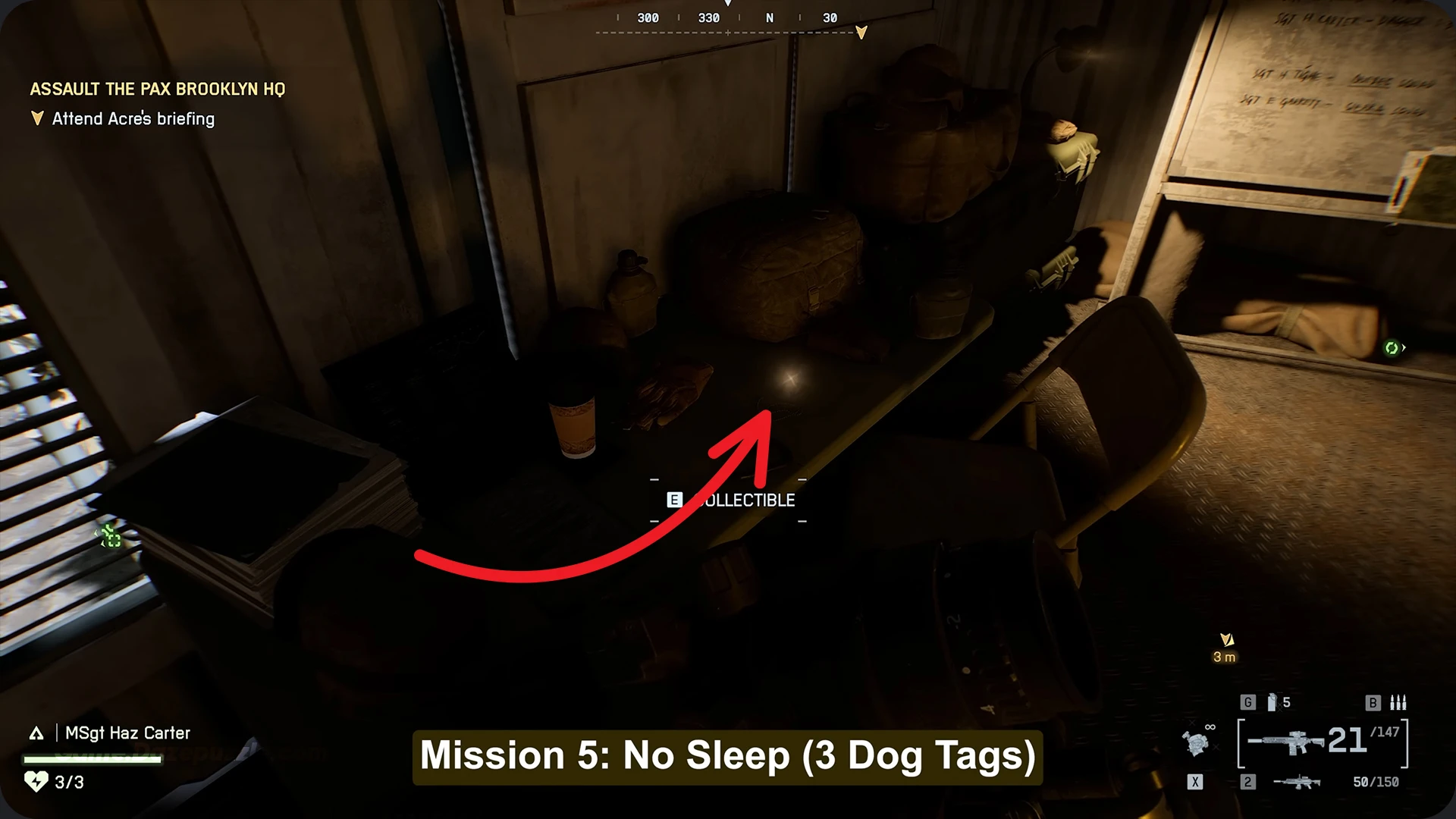 Mission 5 No Sleep Dog Tags