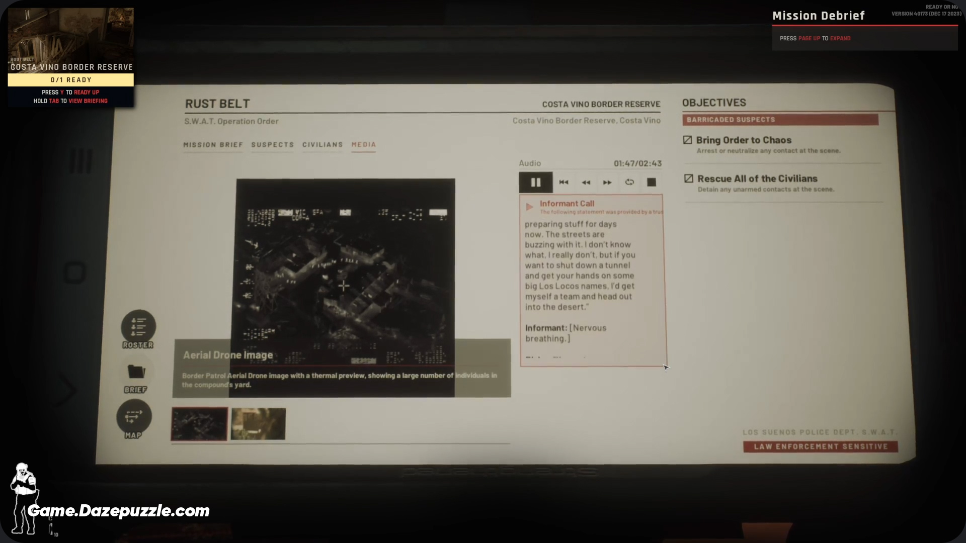 Mission Briefing
