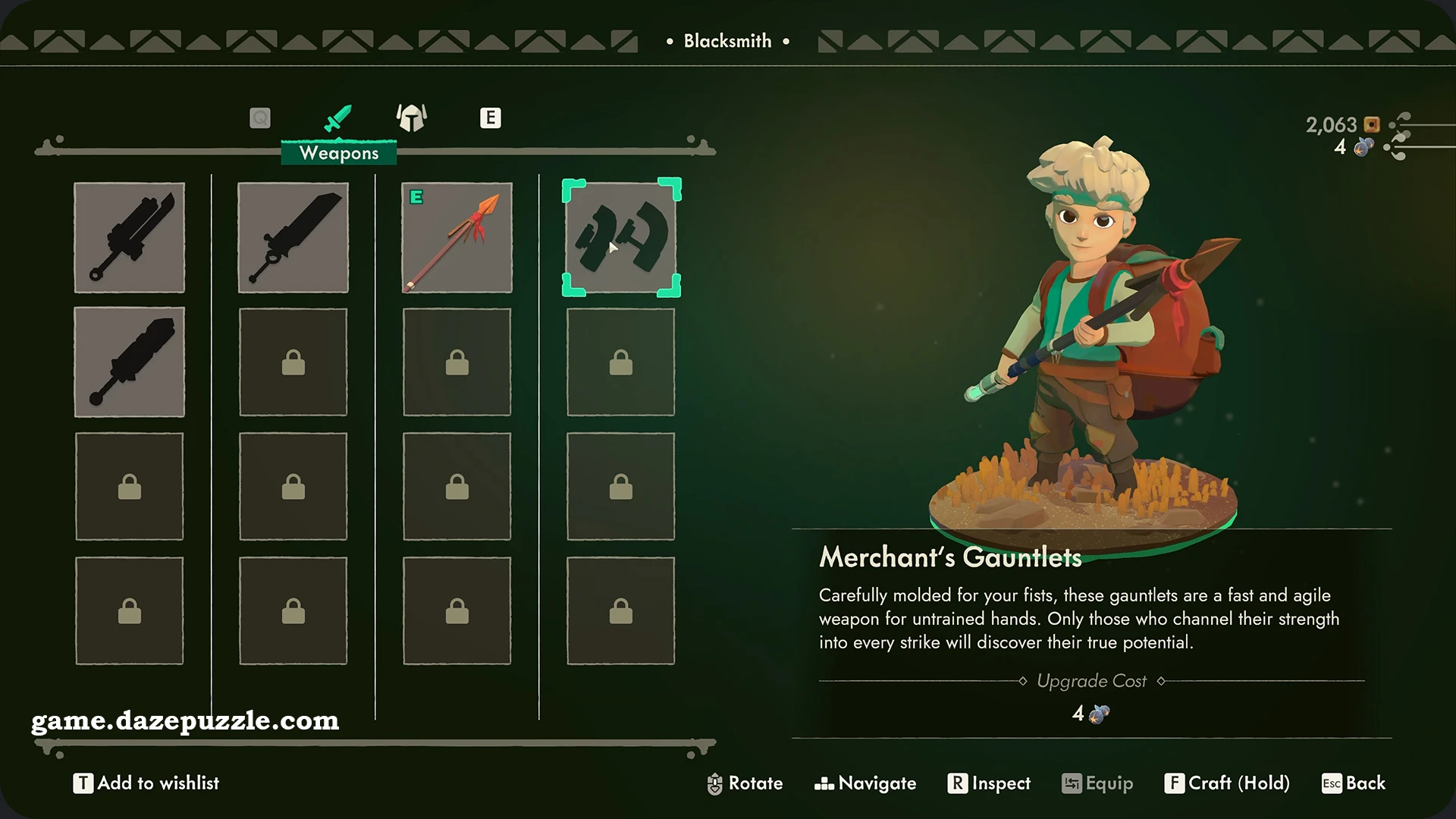 Moonlighter 2 Weapons guide