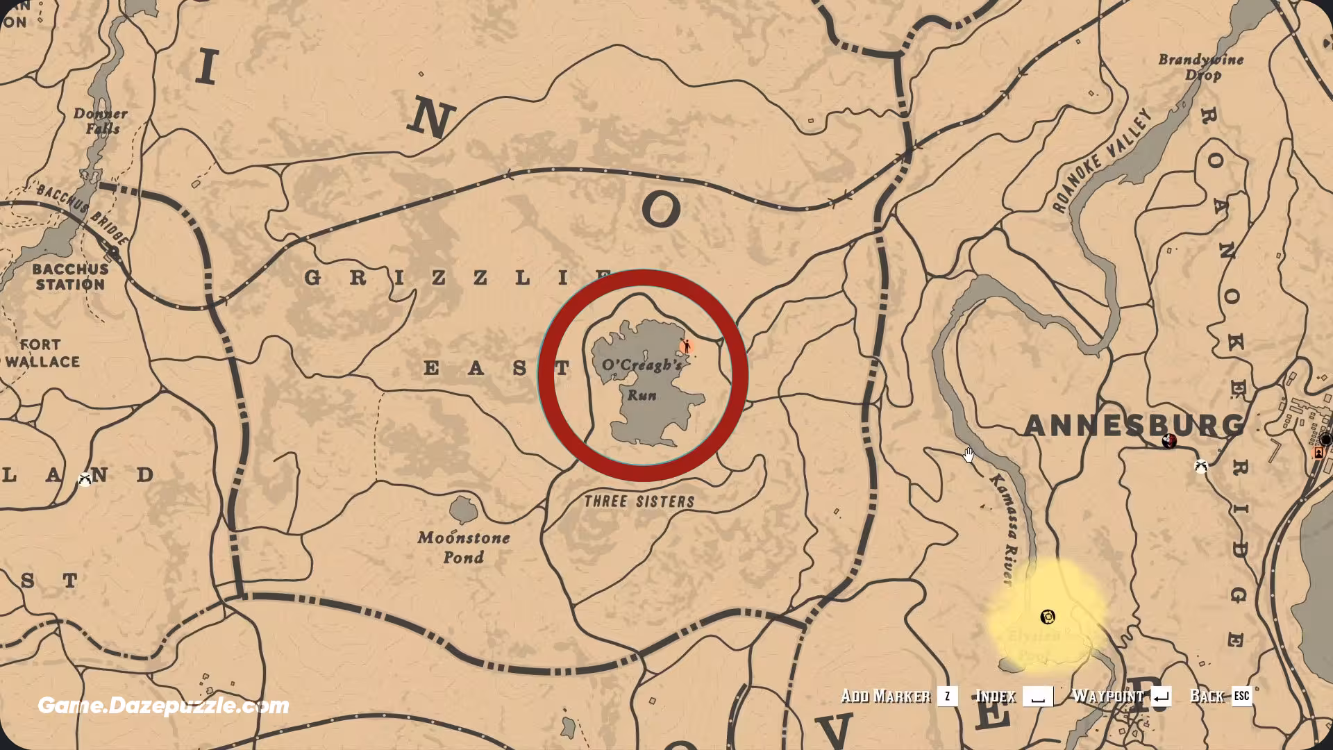 O'Creagh's Run Location RDR2