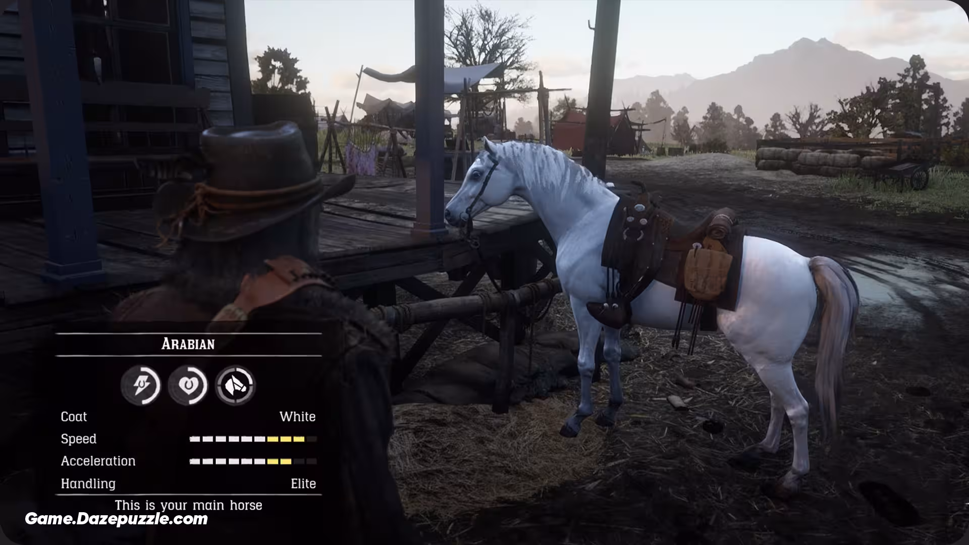 Own White Arabian Horse RDR2