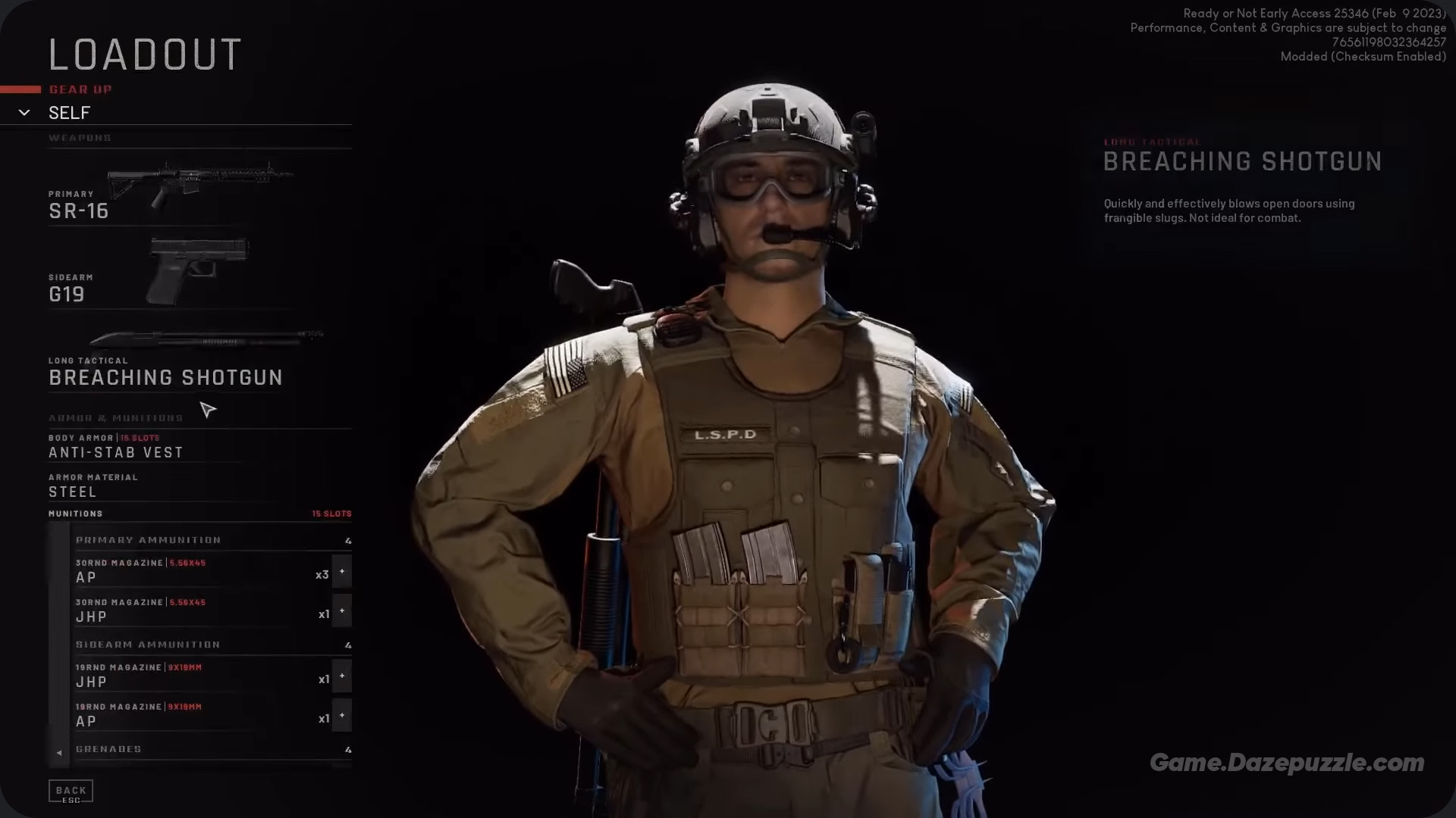 Ready or Not Armor