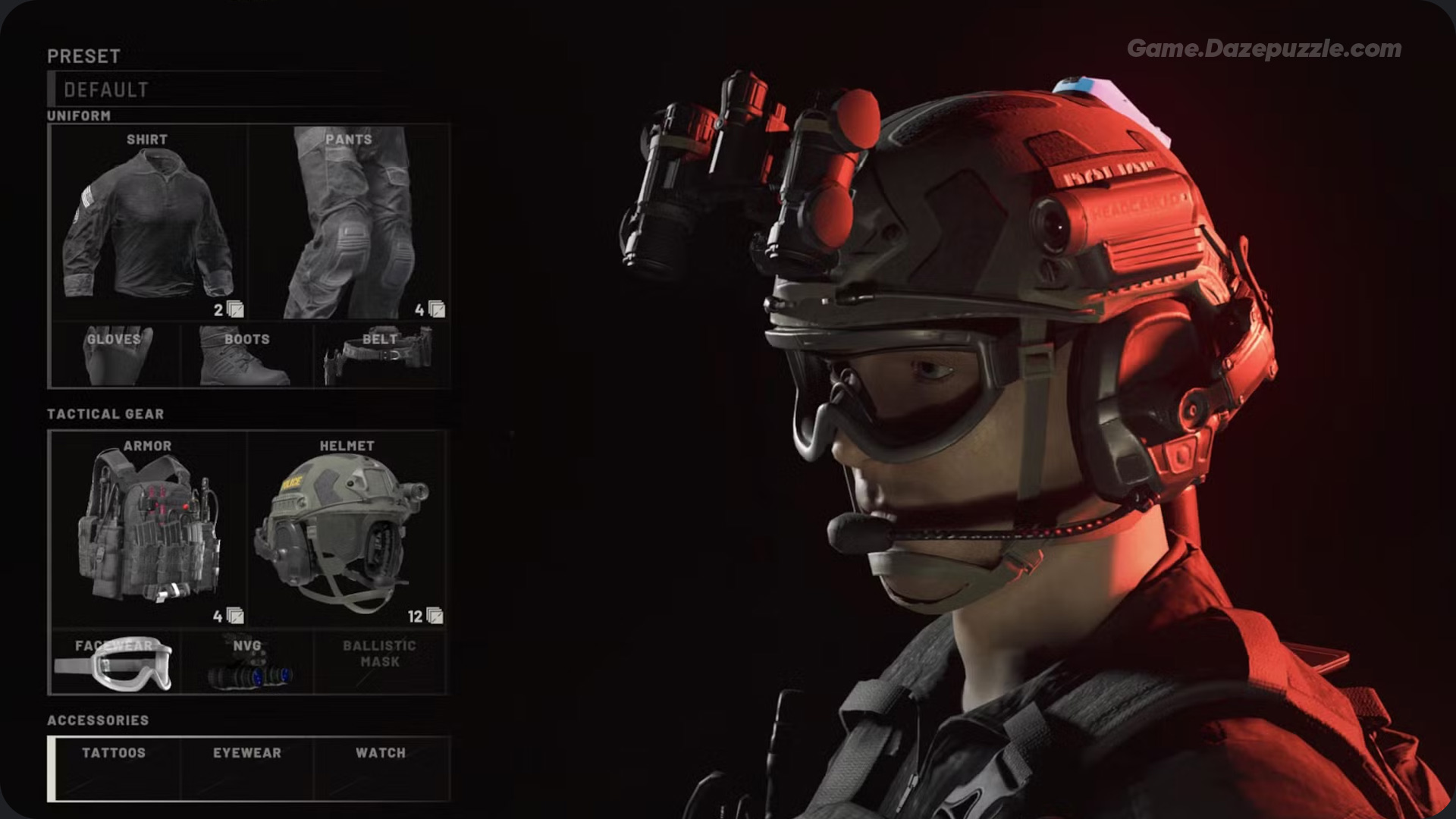 Ready or Not Headgear Synergy
