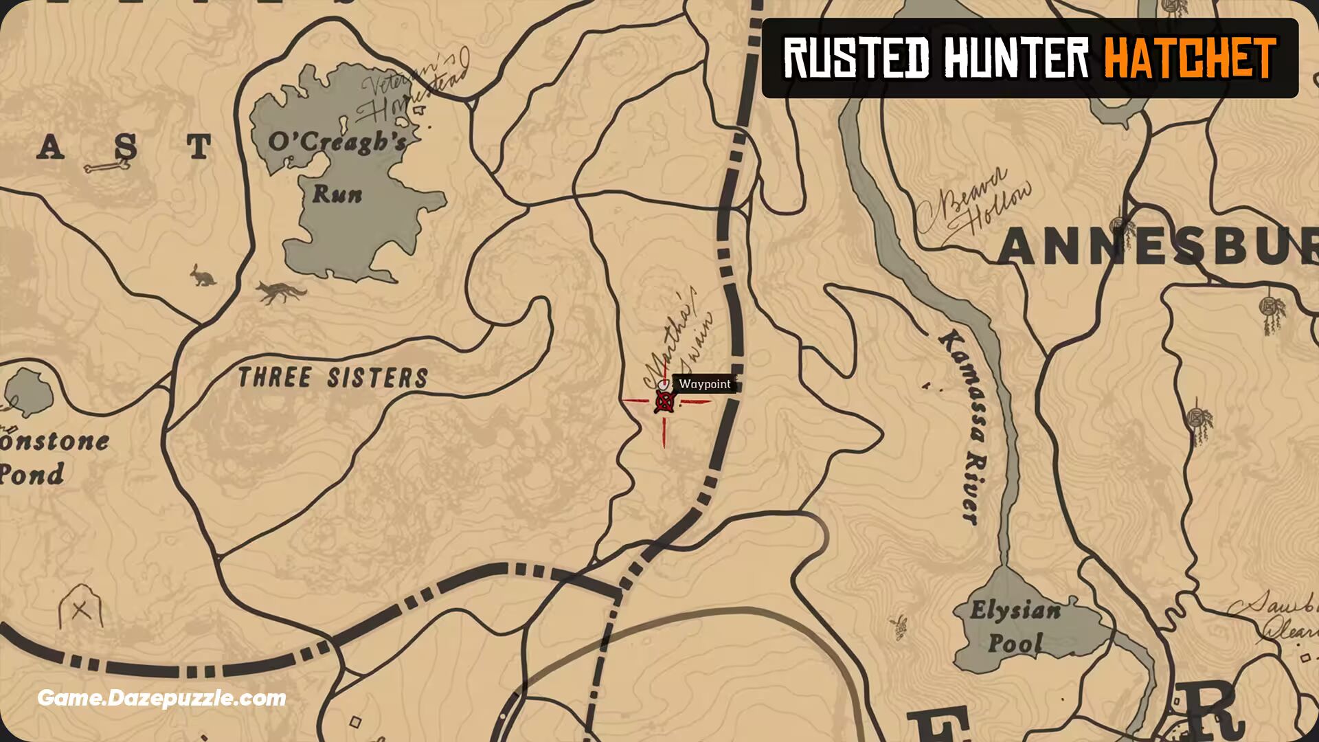 Rusted Hunter Hatchet Location