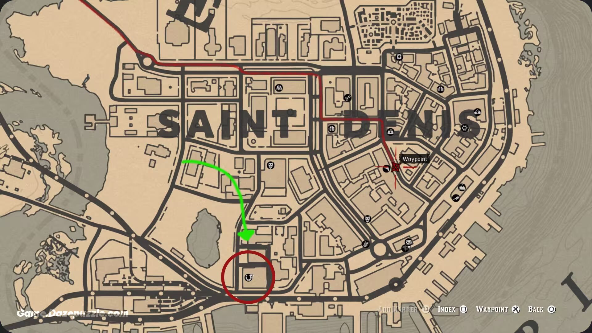 Saint Denis stable Location RDR2