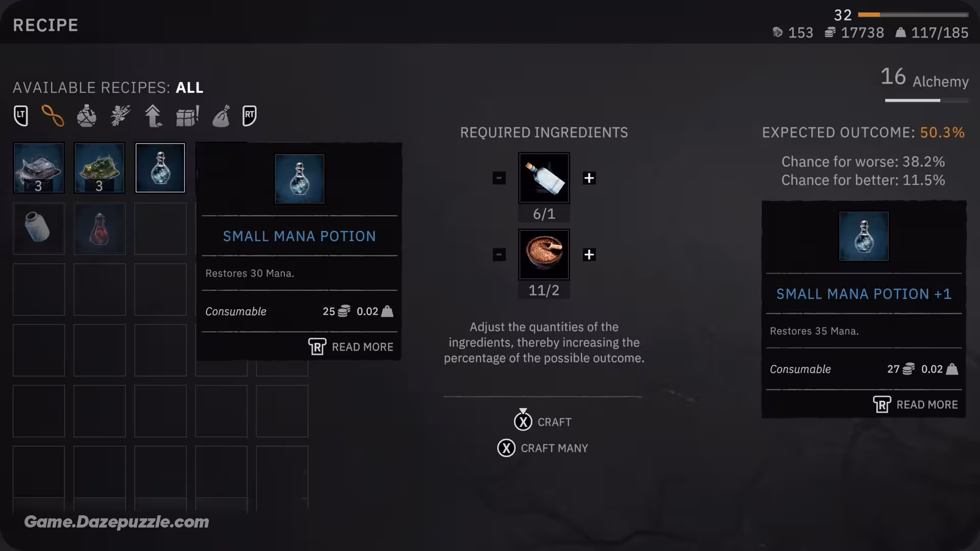 Tainted Grail Recipe