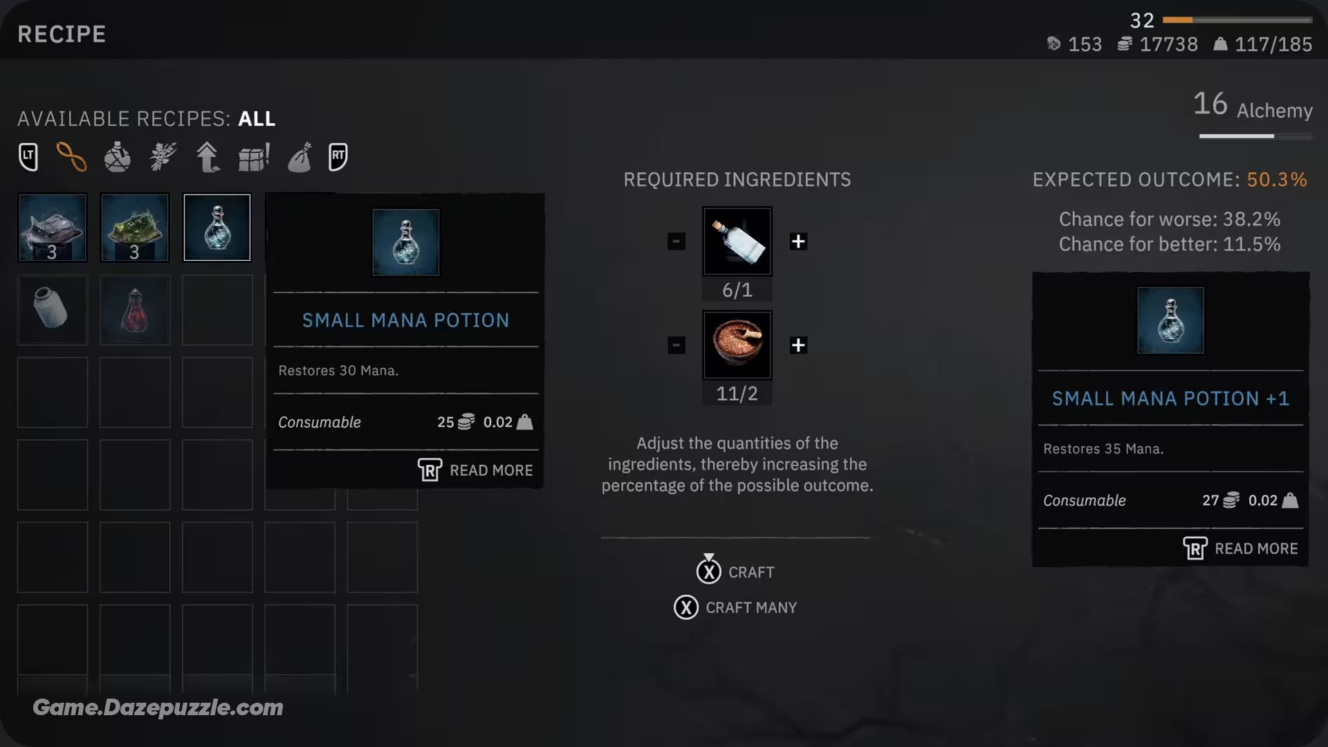 Tainted Grail Recipe