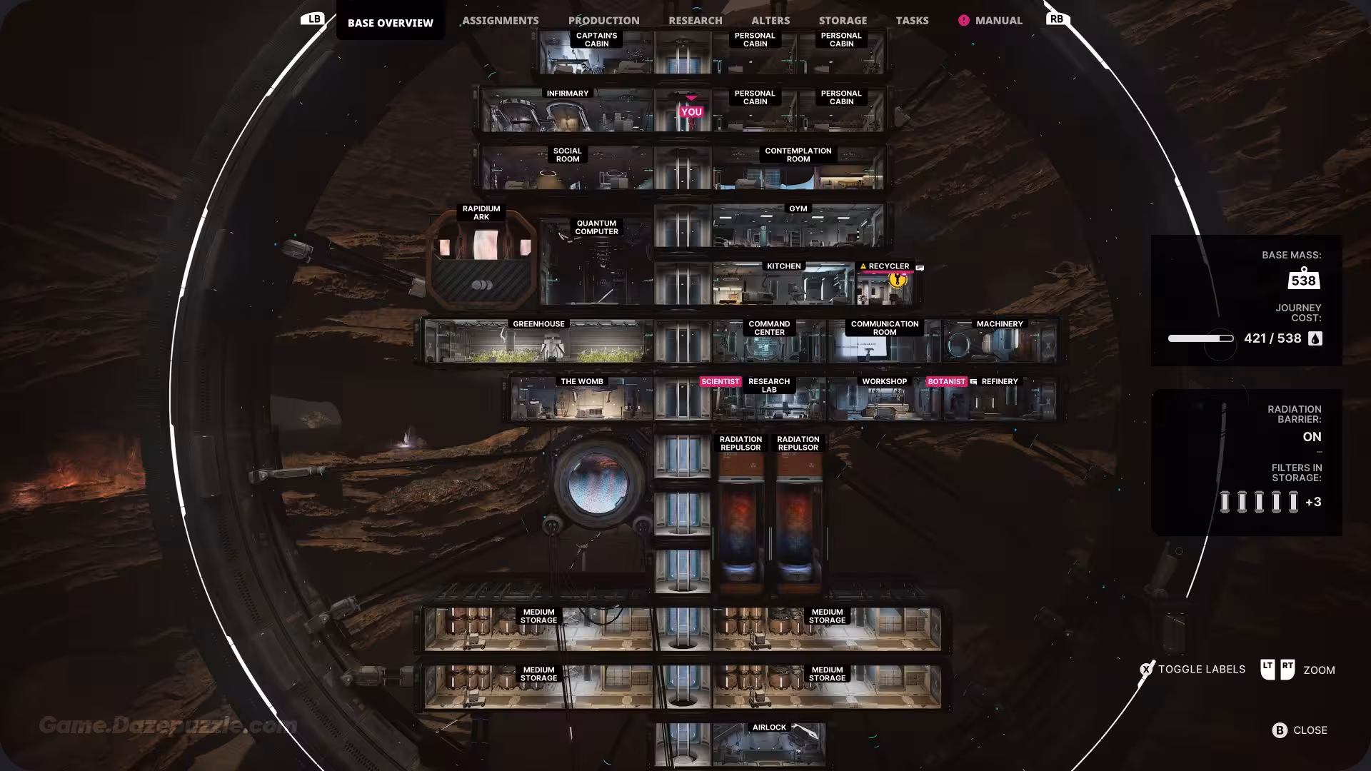 The Alters Main Base