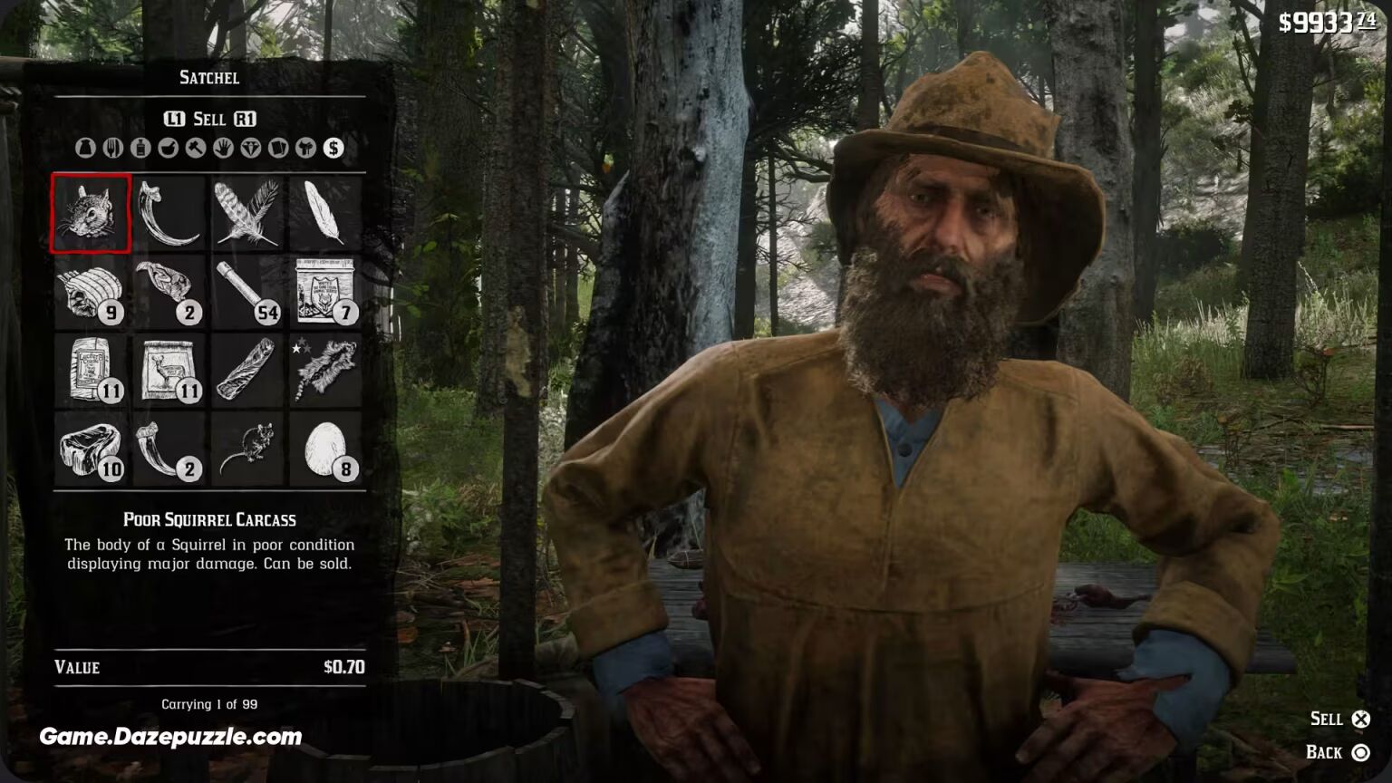 Visit the Trapper And See What You Can Craft