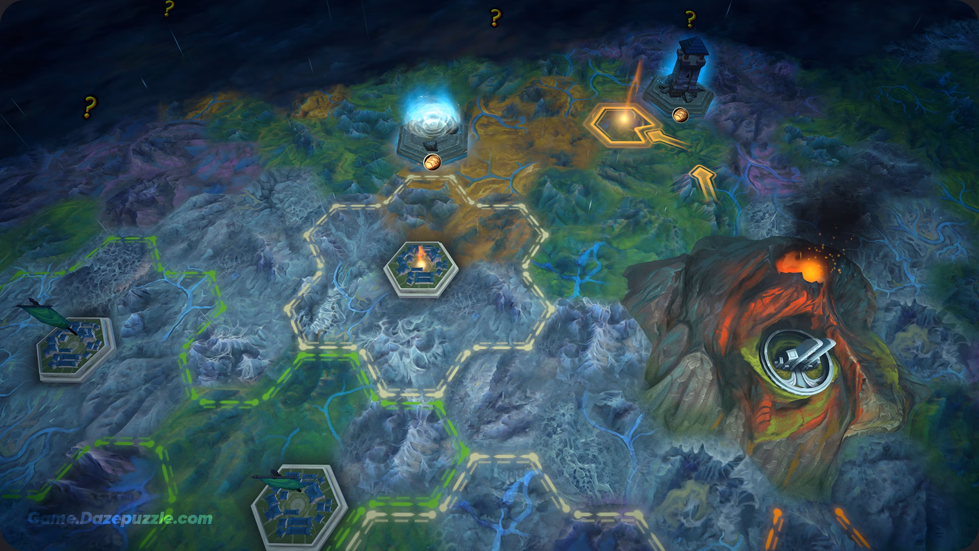Against the Storm World map