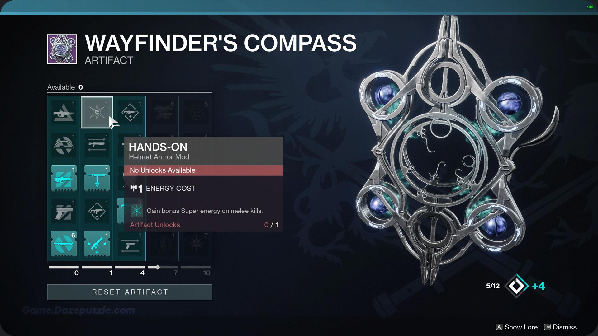 destiny 2 Seasonal Artifact