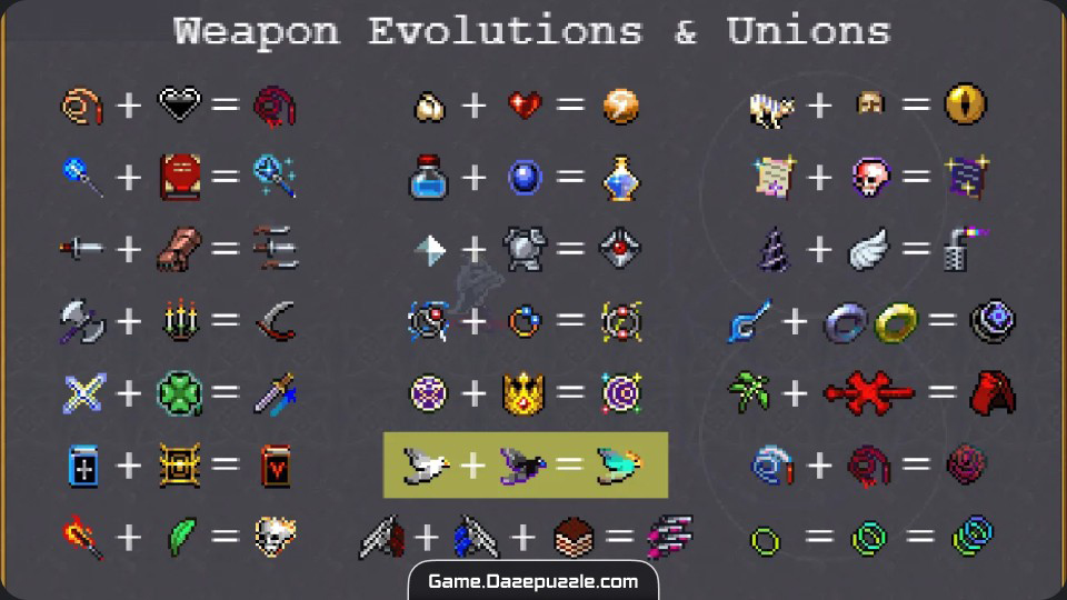 evolving weapon