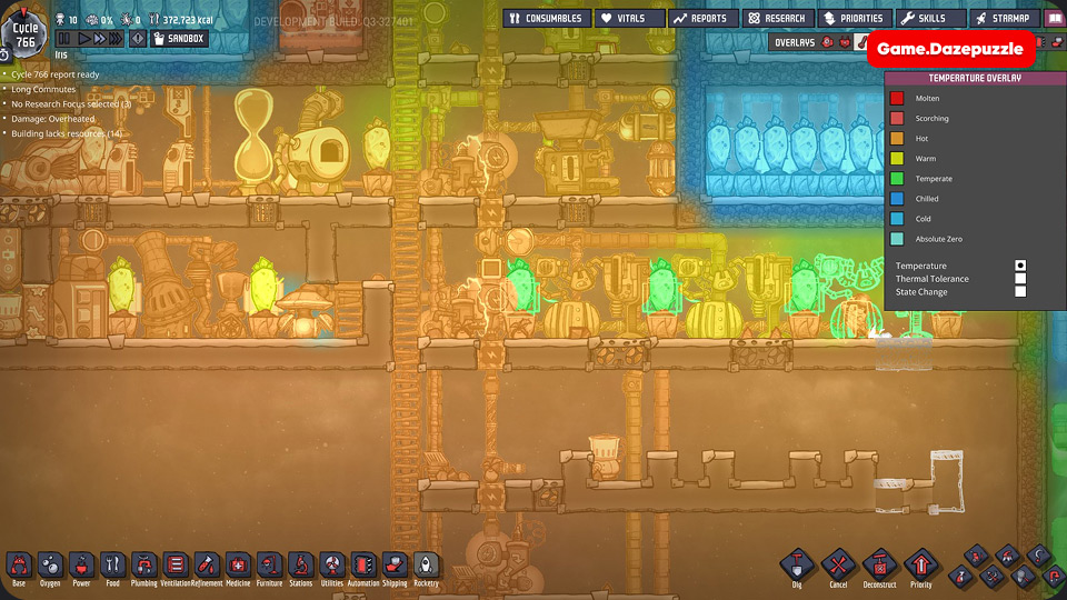 oxygen not included temperature