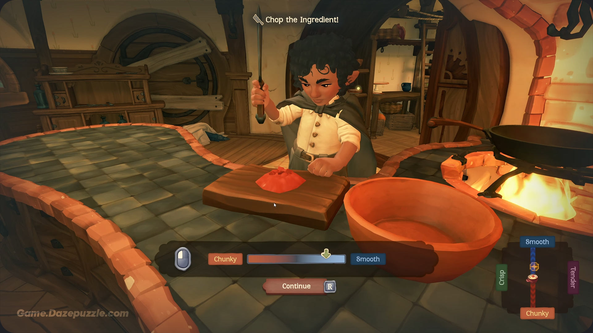 preparing ingredients