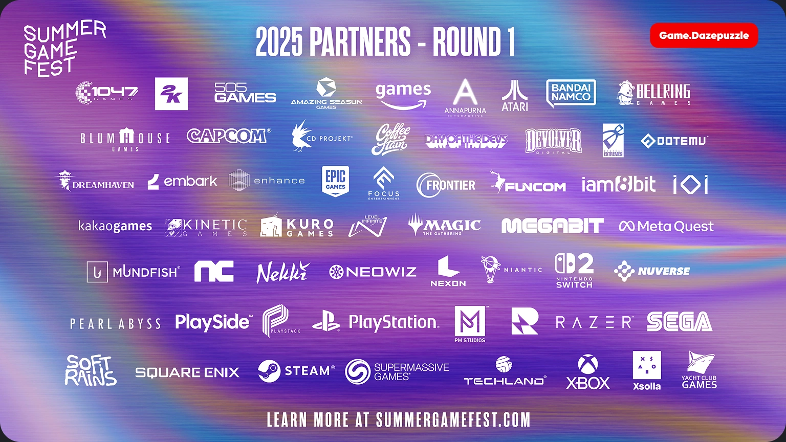 Summer Game Fest 2025 Partners - Round 1